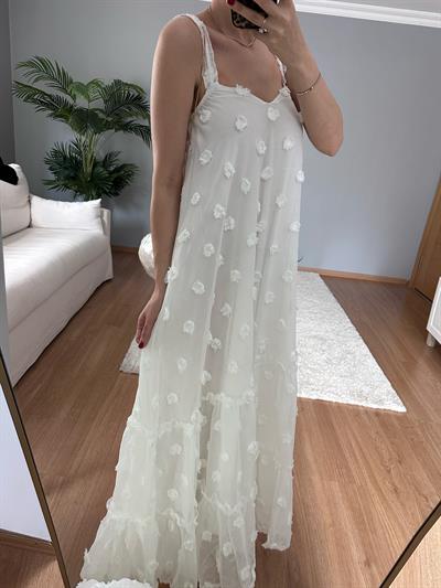 Tulle Beyaz Elbise 