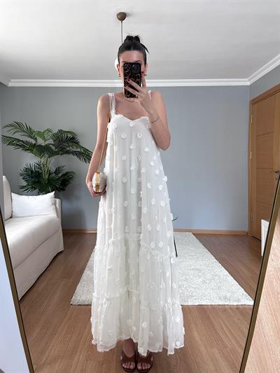 Tulle Beyaz Elbise 