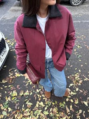 Velvet Bordo Ceket 