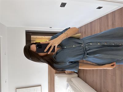 Yumuşak Denim Elbise 