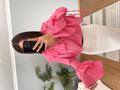 Zinia Pembe Bluz 