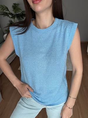 ZR Mavi Merserize Bluz 