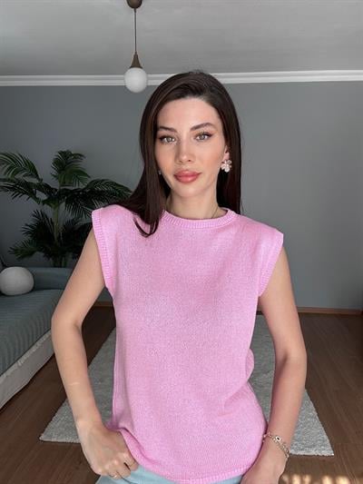 ZR Pembe Merserize Bluz 