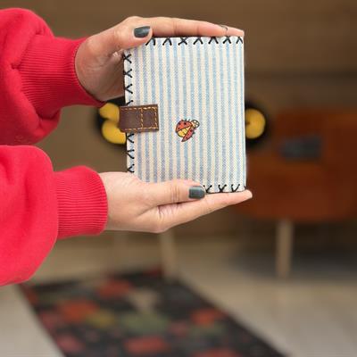  Çizgili Fare Desenli Küçük Boy Kadın Cüzdanı Bohem Vintage Retro Tarzı Hediyelik