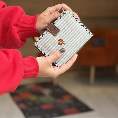  Çizgili Fare Desenli Küçük Boy Kadın Cüzdanı Bohem Vintage Retro Tarzı Hediyelik