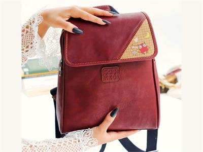 Baykuş Figürlü Business Sırt Çantası Etnik Bohem Style - BORDO