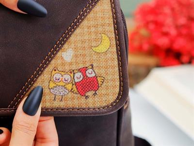 Baykuş Figürlü Business Sırt Çantası Etnik Bohem Style - ACI KAHVE