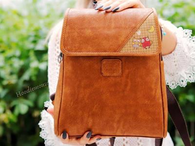 Baykuş Figürlü Business Sırt Çantası Etnik Bohem Style - TABA