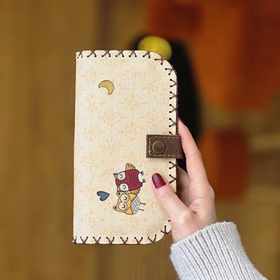 Aşkın Simgesi Baykuş Figürlü Büyük Cüzdan (Bohem Retro Vintage)