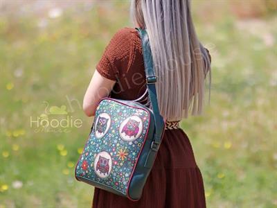 Baykuş Figürlü Büyük Postacı Kol Çantası Etnik Bohem Style - Yesil