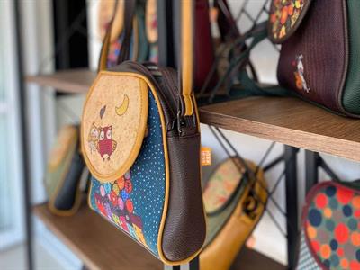 Baykuş Figürlü Küçük Postacı Omuz Çantası Etnik Bohem Style - Kahverengi
