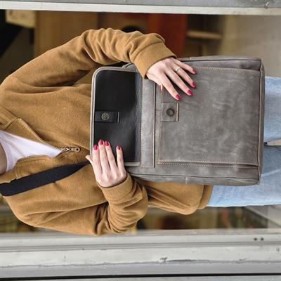 Wosvos Figürlü Unisex Canta Hem Sırt Hem Capraz Hem Elde Etnik Bohem Style - GRİ