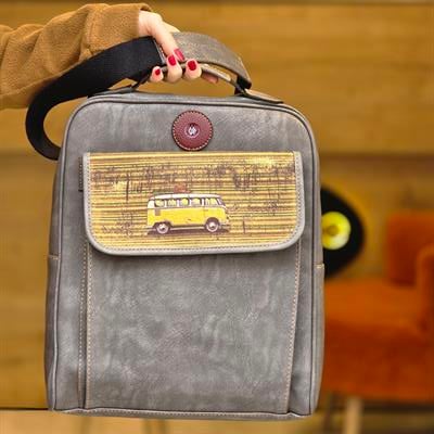 Wosvos Figürlü Unisex Canta Hem Sırt Hem Capraz Hem Elde Etnik Bohem Style - GRİ