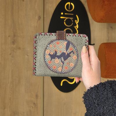 Cadı Figürlü Küçük Cüzdan Etnik Bohem Retro Style - Yeşil