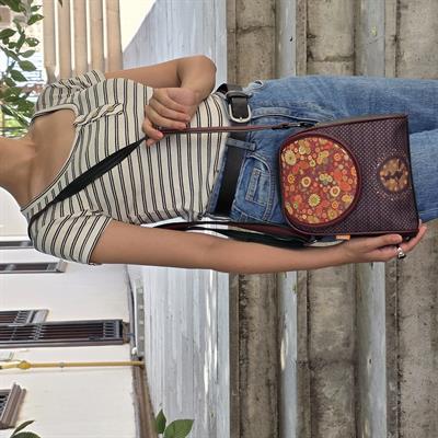 Cadı Figürlü Küçük Postacı Omuz Çantası Etnik Bohem Style - Yeşil