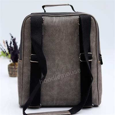 Charlie Chaplin Figürlü Unisex Canta Hem Sırt Hem Capraz Hem Elde Etnik Bohem Style - GRİ