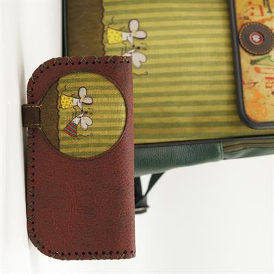 Dans Eden Fare Figürlü Büyük Cüzdan Etnik Bohem Retro Vintage Style  - BORDO