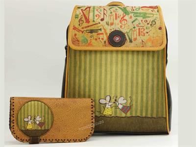 Dans Eden Fare Figürlü Kapaklı Sırt Çantası Siyah, Cüzdan Hardal Etnik Bohem Style Cüzdan Kombin