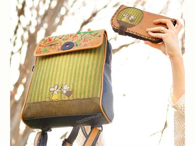 Dans Eden Fare Figürlü Kapaklı Sırt Çantası Siyah, Cüzdan Hardal Etnik Bohem Style Cüzdan Kombin