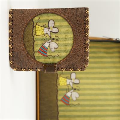 Dans Eden Fare Figürlü Küçük Cüzdan Etnik Bohem Retro Style - Kahverengi