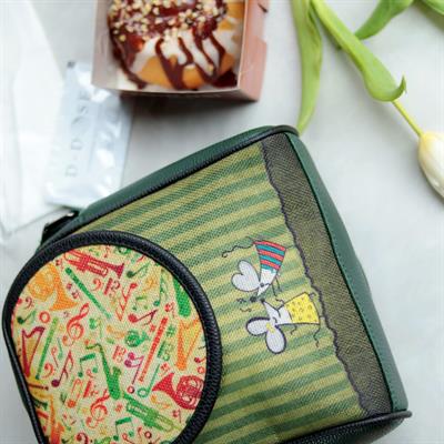 Dans Eden Fare Figürlü Küçük Postacı Omuz Çantası Etnik Bohem Style - Yesil