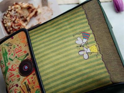 Dans Eden Fareler Figürlü Kapaklı Sırt Çantası Etnik Bohem Style - YESİL