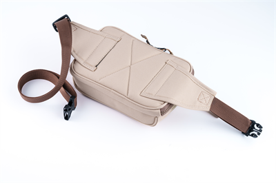 Fare Figürlü Akıllı Organizer Bel Çantası | Hardal Sarısı Çok Bölmeli Unisex Pasaport & Kartlık Bölmeli Çapraz Göğüs Çantası