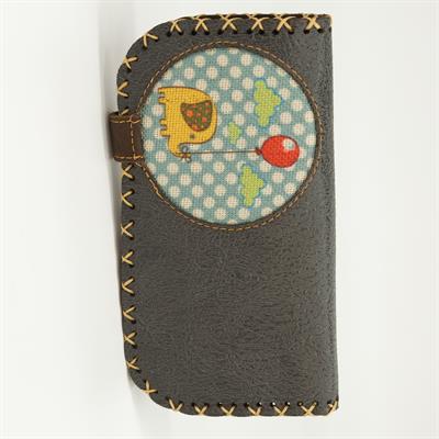 Fil Figürlü Büyük Cüzdan Etnik Bohem Retro Vintage Style  - ANTRASİT