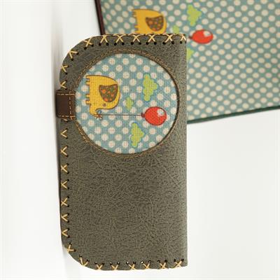 Fil Figürlü Büyük Cüzdan Etnik Bohem Retro Vintage Style  - YESİL