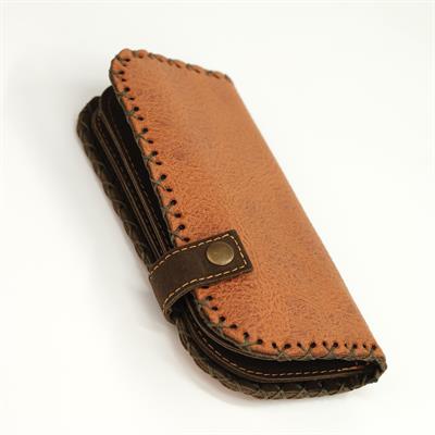 Fil Figürlü Büyük Cüzdan Etnik Bohem Retro Vintage Style  - TABA