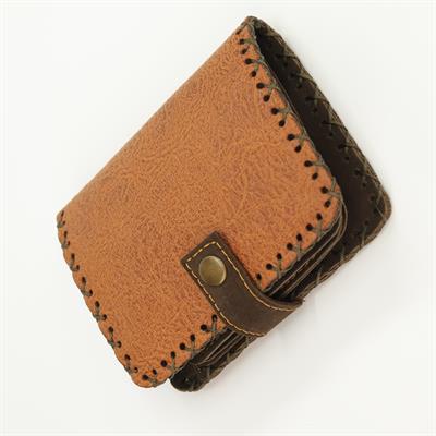 Fil Figürlü Küçük Cüzdan Etnik Bohem Retro Style - Taba
