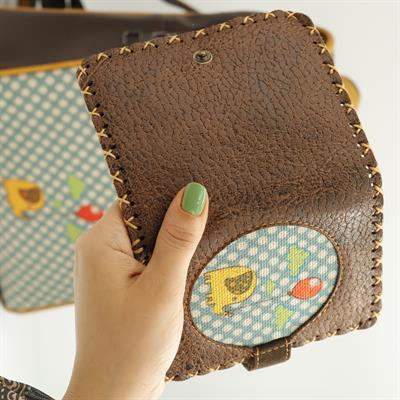 Fil Figürlü Küçük Cüzdan Etnik Bohem Retro Style -  Kahverengi