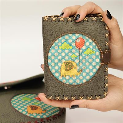 Fil Figürlü Küçük Cüzdan Etnik Bohem Retro Style - Yesil