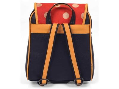  Mavi Frida Figürlü Kapaklı Sırt Çantası Etnik Bohem Style - SİYAH