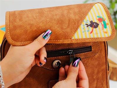 Karabalık Figürlü Business Sırt Çantası Etnik Bohem Style - TABA