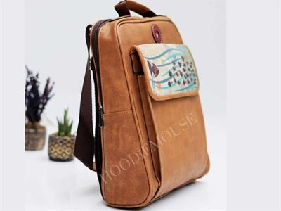 Karabalık Figürlü Unisex Canta Hem Sırt Hem Capraz Hem Elde Etnik Bohem Style - TABA