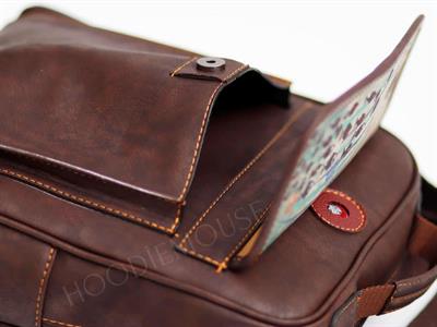 Karabalık  Figürlü Unisex Canta Hem Sırt Hem Capraz Hem Elde Etnik Bohem Style - ACI KAHVE