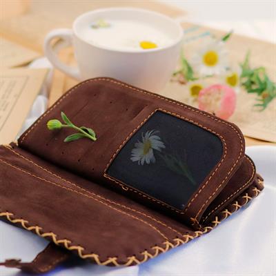 Karamık Figürlü Büyük Cüzdan Etnik Bohem Retro Vintage Style - ANTRASİT
