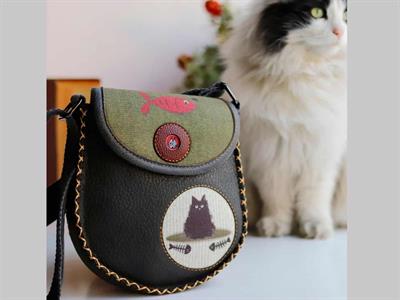 Karamık Figürlü Çapraz Örgülü Kol Çantası Etnik Bohem Style - Antrasit
