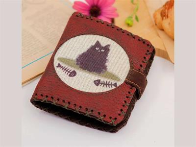 Karamık Figürlü Kapaklı Sırt Çantası Siyah, Cüzdan Bordo Etnik Bohem Style KOMBİN