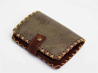 Karamık Figürlü Küçük Cüzdan Etnik Bohem Retro Style - Yesil