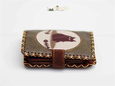 Karamık Figürlü Küçük Cüzdan Etnik Bohem Retro Style - Yesil