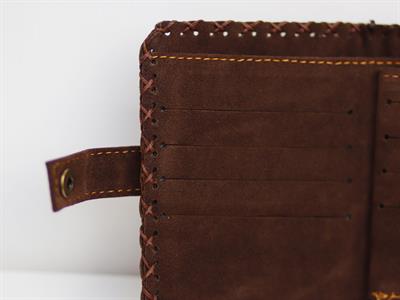 Karga Aşkı Desenli Küçük Kadın Cüzdanı - Etnik Retro Bohem El Yapımı