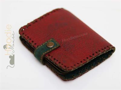Karga Kız Figürlü Küçük Cüzdan Etnik Bohem Retro Style - Bordo