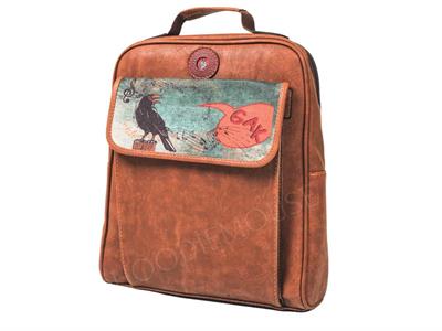 Karga Figürlü Unisex Canta Hem Sırt Hem Capraz Hem Elde Etnik Bohem Style - TABA