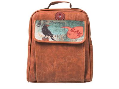 Karga Figürlü Unisex Canta Hem Sırt Hem Capraz Hem Elde Etnik Bohem Style - TABA