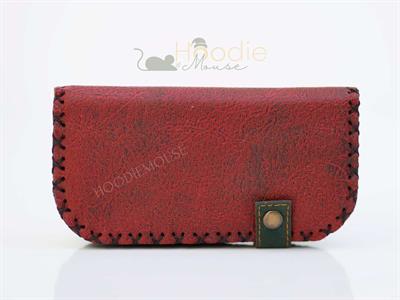 Kedi Aşkı Figürlü Büyük Cüzdan Etnik Bohem Retro Vintage Style - BORDO