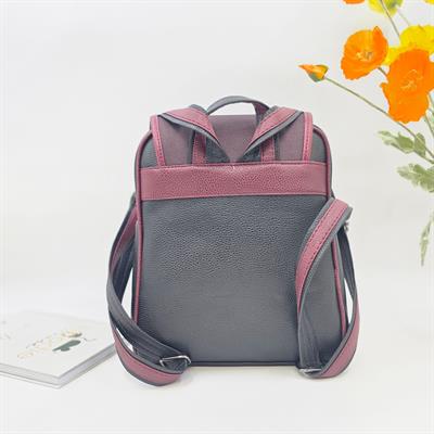 Kedi Aşkı Figürlü Kapaklı Sırt Çantası Etnik Bohem Style - SİYAH