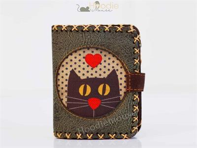 KEDI ASKI Figürlü Küçük Cüzdan Etnik Bohem Retro Style -YEŞİL