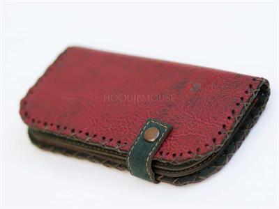 Kedi Fare Figürlü Büyük Cüzdan Etnik Bohem Retro Vintage Style - BORDO